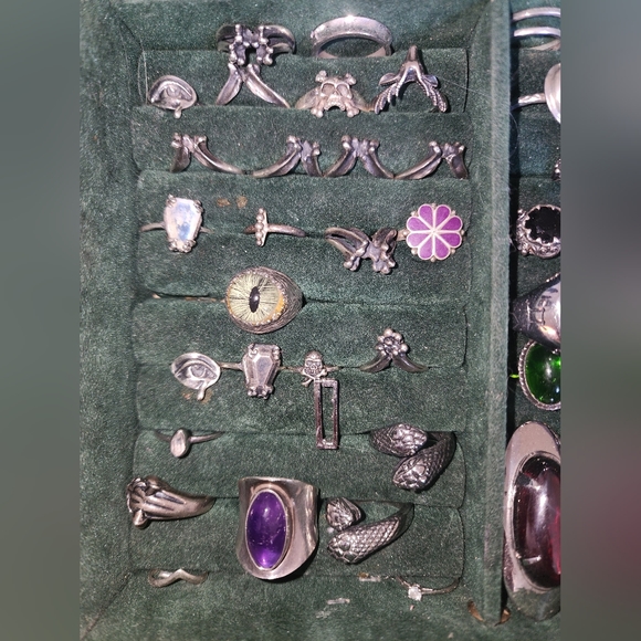 BMJ Bloodmilk EPJ Evil Pawn Jewelry Vintage Sterling Rings - Picture 5 of 5